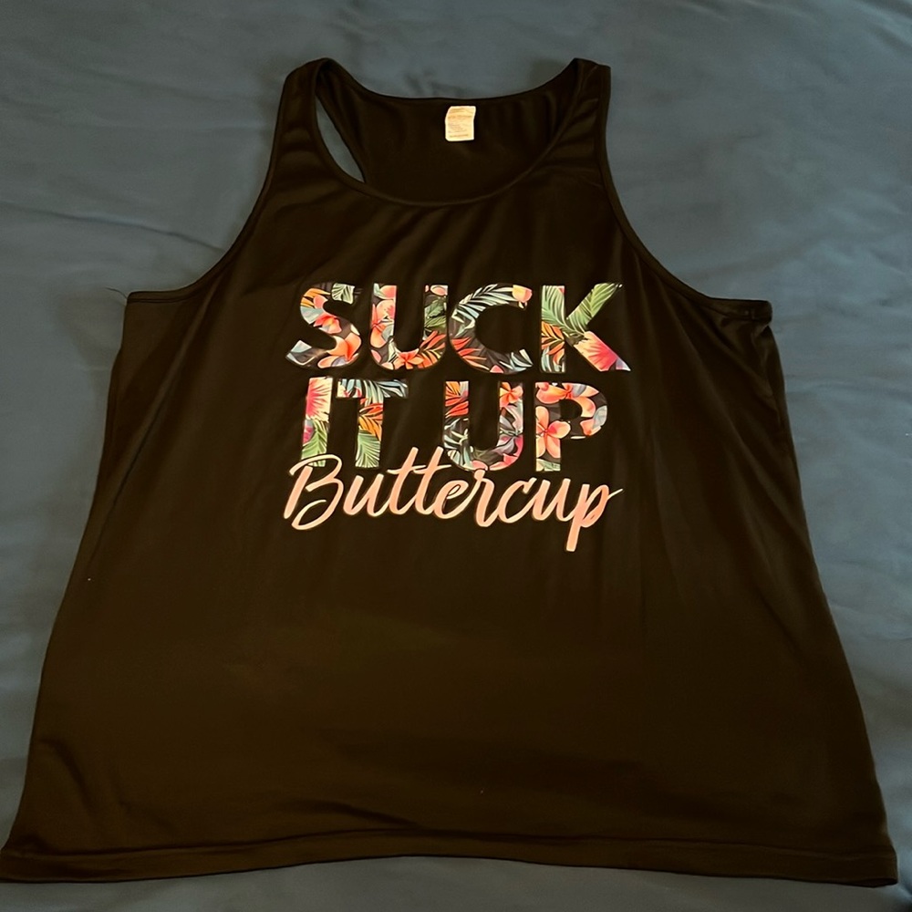 Workout tank, 2x, very stretchy, worn a few times but in excellent condition